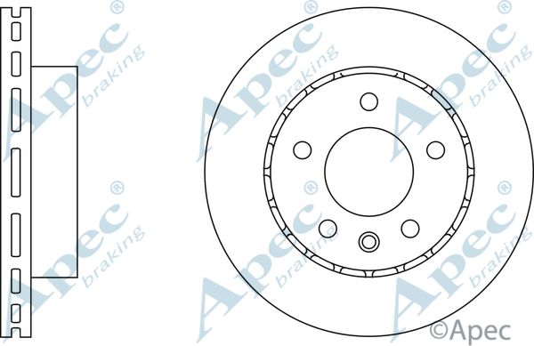 APEC BRAKING Тормозной диск DSK562